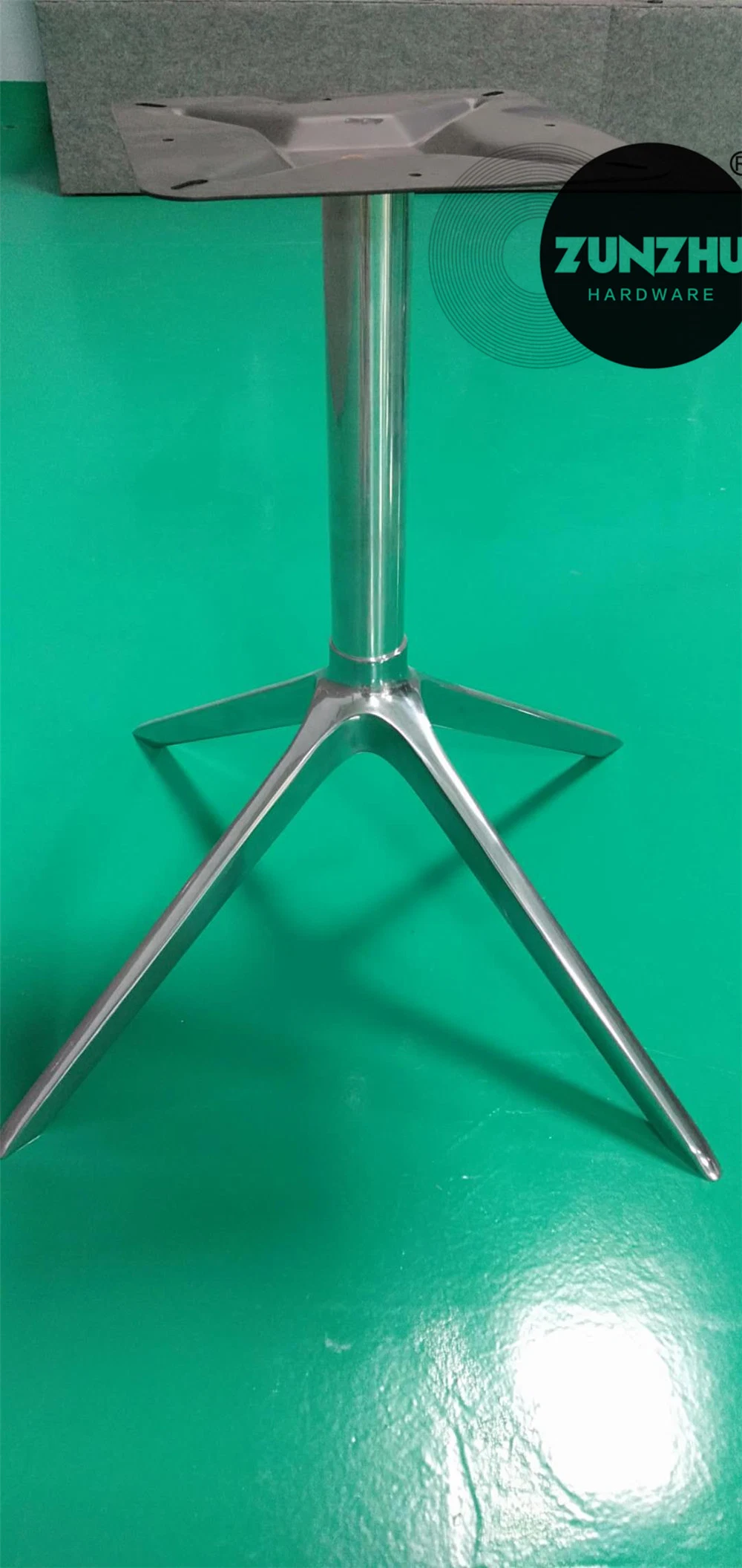 Metal Bolt Pipe Aluminum Cast Tulip Table Base Metal Cafe Table Legs Metal Base for Table