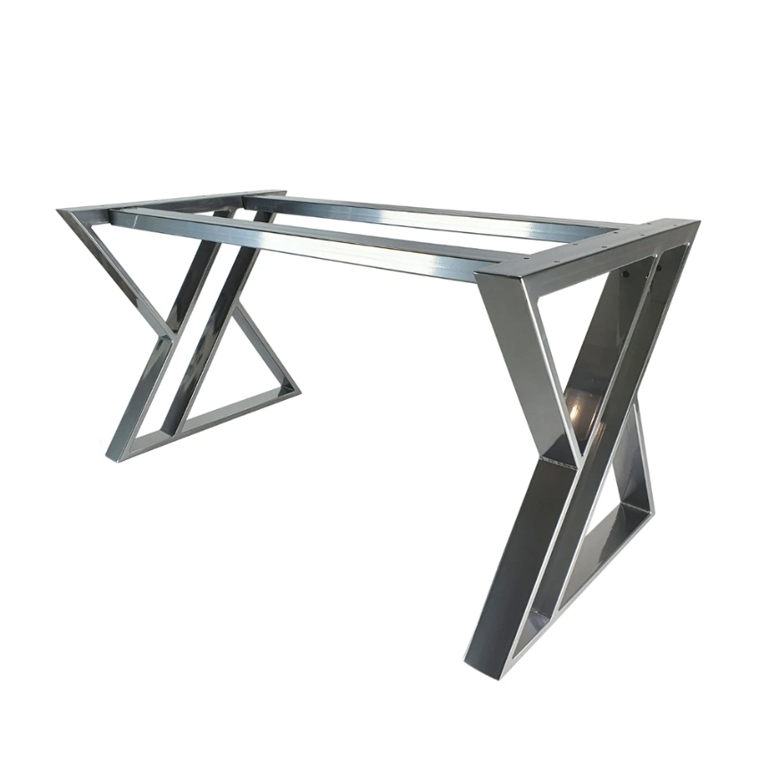 Modern Handmade Furniture Dining Metal Stainless Steel Chrome Table Legs Base