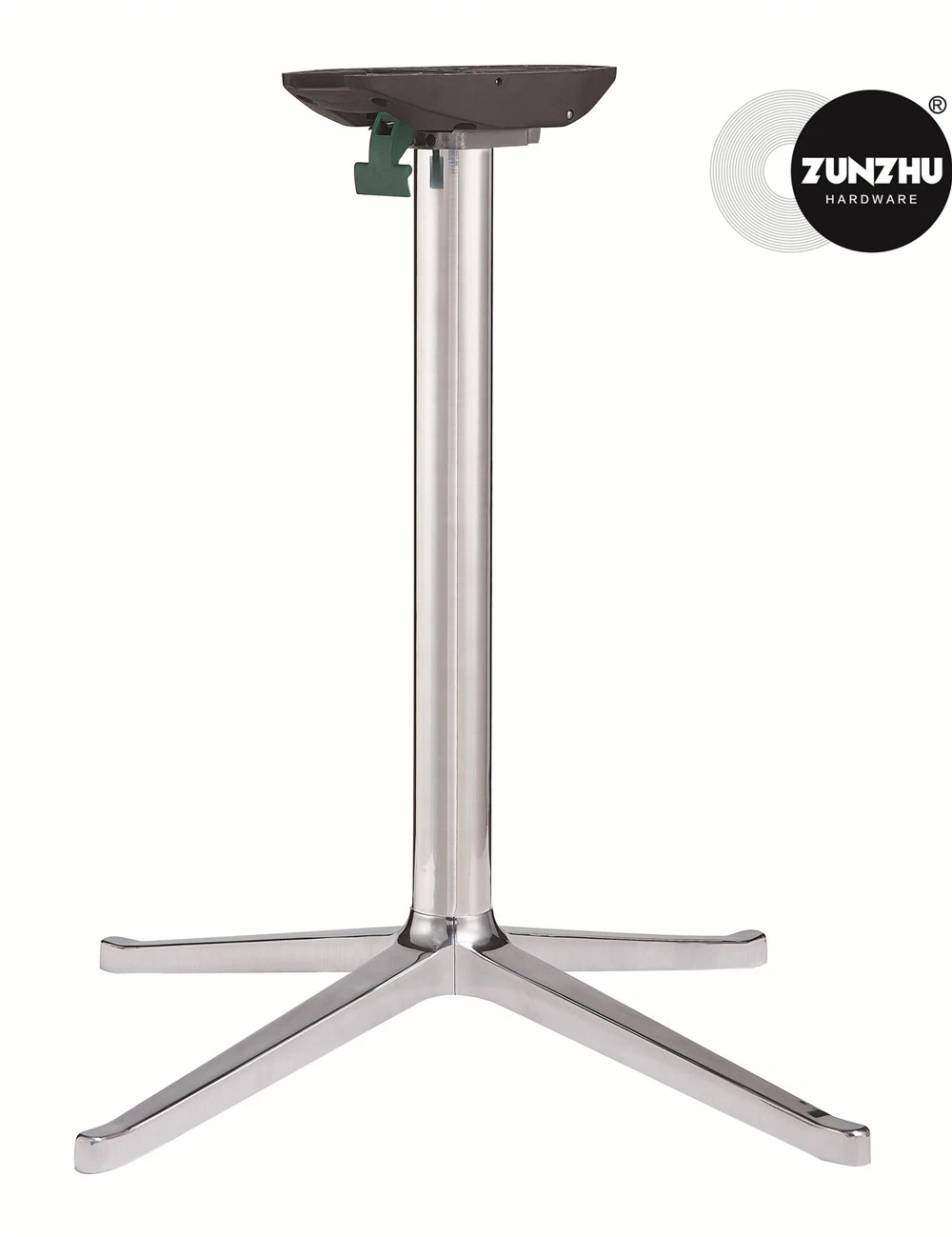 Office Furniture Parts Replacement Chrome Polished Movable Table Base