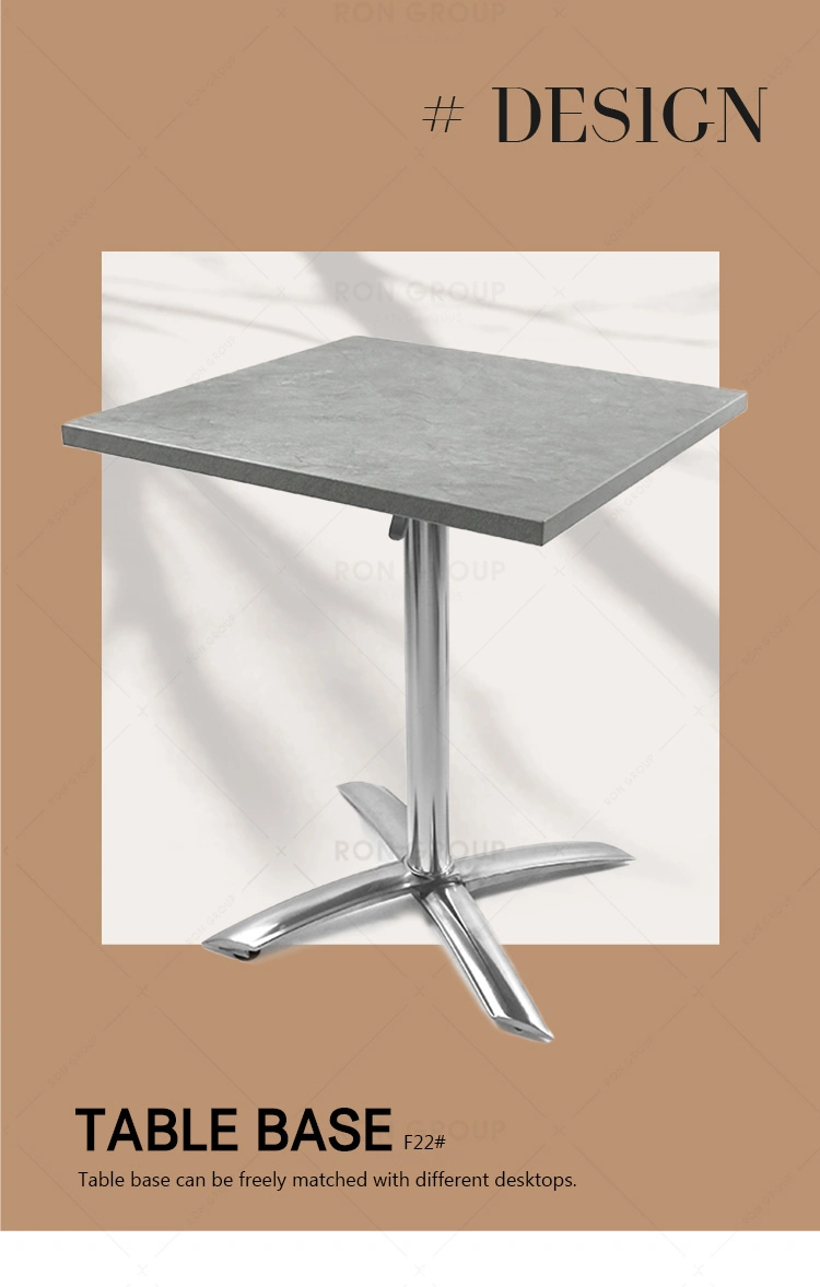 Hot Sales Hotel Wedding Restaurant Aluminum Table Leg Base Furniture Parts for Coffee Shop