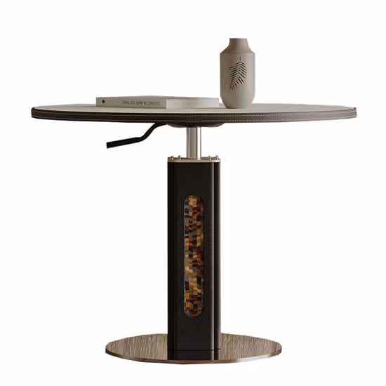 Base en aluminium poli Base de table pliante chromée en acier inoxydable à 4 griffes